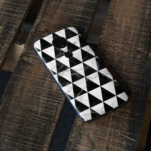Geometric Marble Moto E5 Plus Skin
