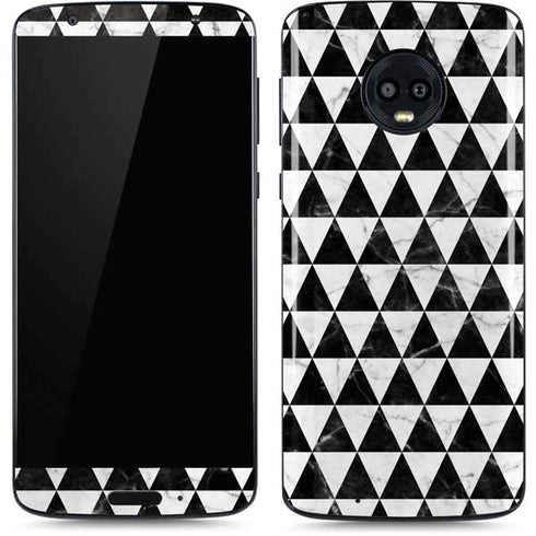 Geometric Marble Moto G6 Skin