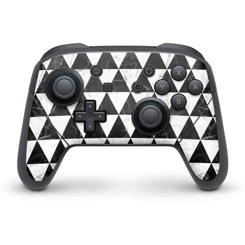 Geometric Marble Nintendo Switch Pro Controller Skin