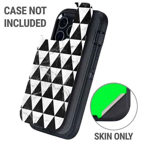 Geometric Marble Otterbox Defender iPhone Skin