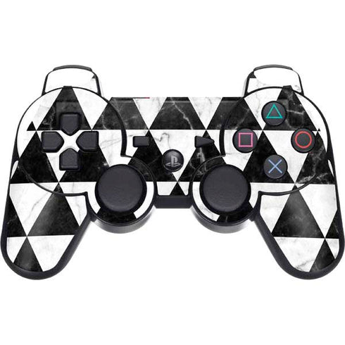 Geometric Marble PS3 Dual Shock wireless controller Skin