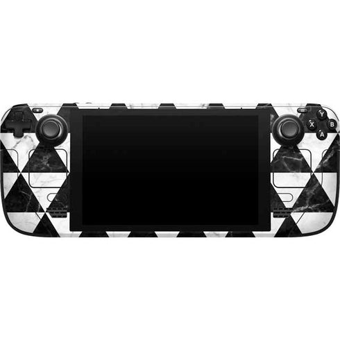 Geometric Marble Steam Deck Handheld Gaming Computer Skin