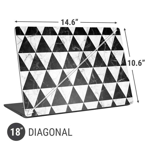 Geometric Marble Universal Laptop 18in (14.6 x 10.6in) Skin