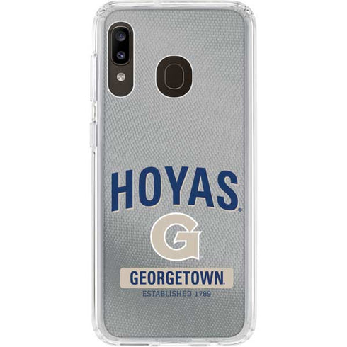 Georgetown University Established 1789 Galaxy A20 Clear Case