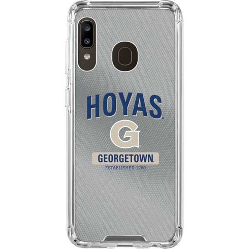 Georgetown University Established 1789 Galaxy A30 Clear Case