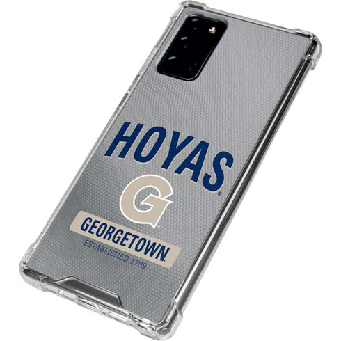 Georgetown University Established 1789 Galaxy Note20 5G Clear Case
