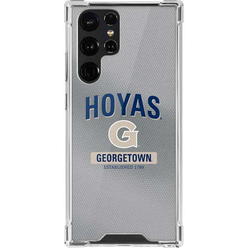 Georgetown University Established 1789 Galaxy S22 Ultra Clear Case