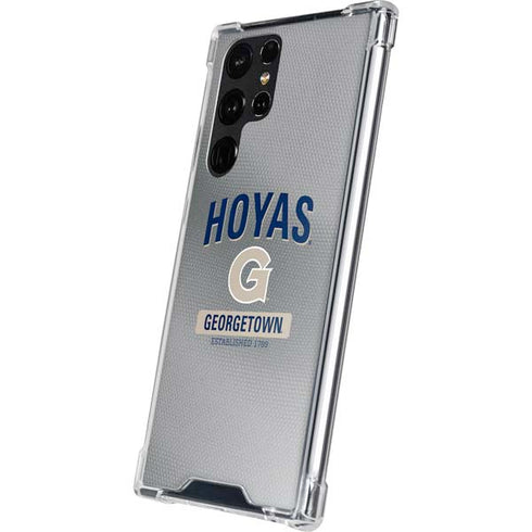 Georgetown University Established 1789 Galaxy S22 Ultra Clear Case