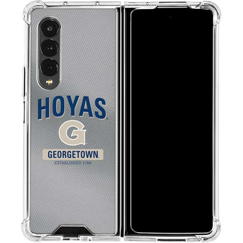 Georgetown University Established 1789 Galaxy Z Fold4 5G Clear Case