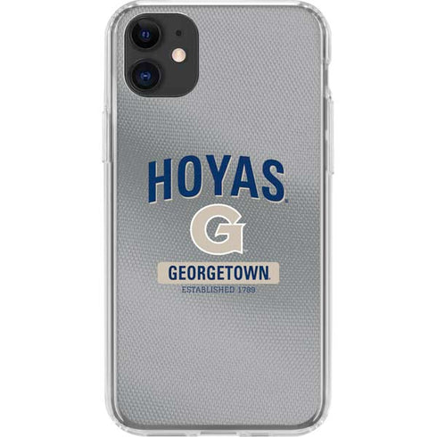Georgetown University Established 1789 iPhone 11 Clear Case