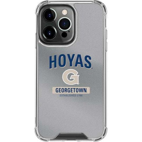 Georgetown University Established 1789 iPhone 14 Pro Clear Case