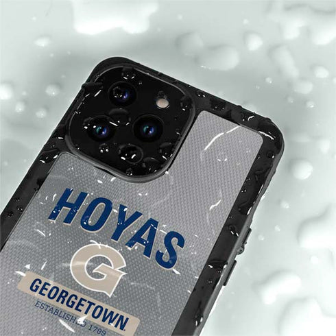 Georgetown University Established 1789 iPhone 14 Pro Max Waterproof Case