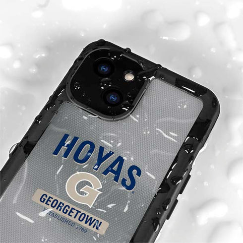 Georgetown University Established 1789 iPhone 15 Plus Waterproof Case