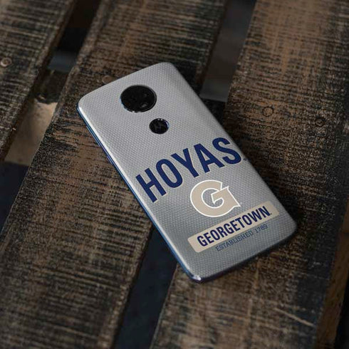 Georgetown University Established 1789 Moto E5 Plus Skin