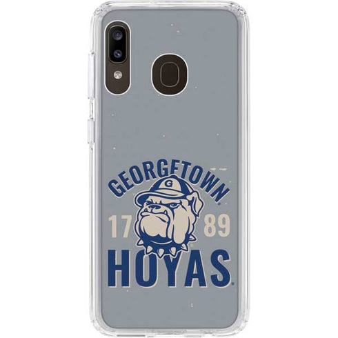 Georgetown University Hoyas 1789 Galaxy A20 Clear Case