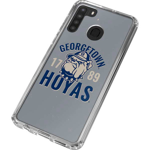Georgetown University Hoyas 1789 Galaxy A21 Clear Case