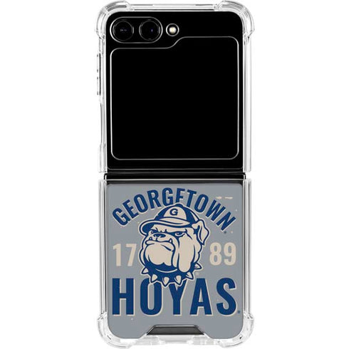 Georgetown University Hoyas 1789 Galaxy Z Flip5 5G Clear Case