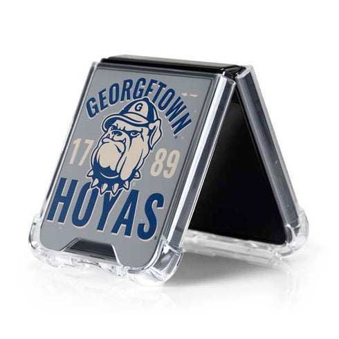 Georgetown University Hoyas 1789 Galaxy Z Flip5 5G Clear Case