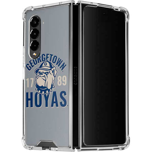 Georgetown University Hoyas 1789 Galaxy Z Fold4 5G Clear Case