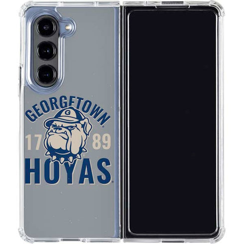 Georgetown University Hoyas 1789 Galaxy Z Fold5 5G Clear Case