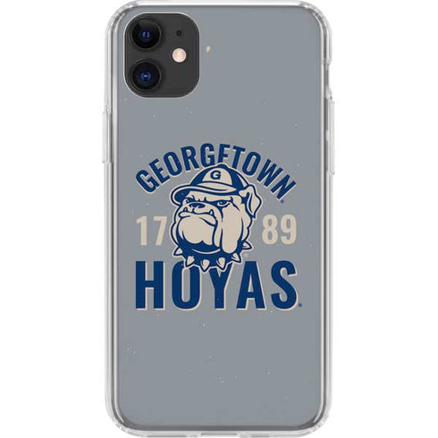 Georgetown University Hoyas 1789 iPhone 11 Clear Case