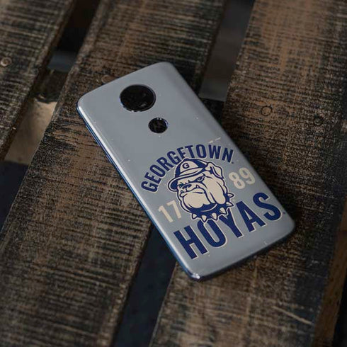 Georgetown University Hoyas 1789 Moto E5 Plus Skin