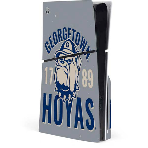Georgetown University Hoyas 1789 PS5 Slim Disk Console Skin