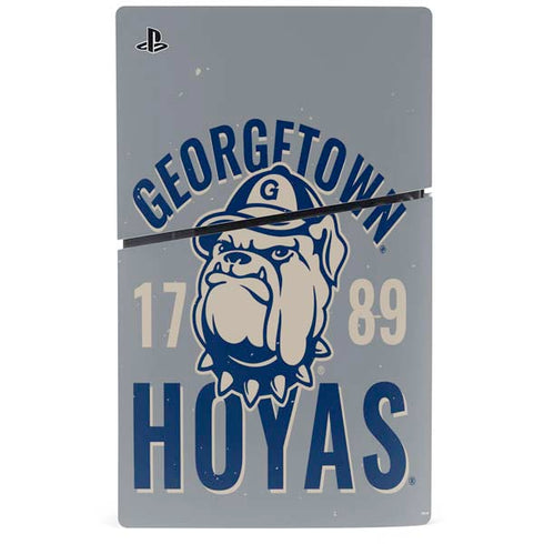 Georgetown University Hoyas 1789 PS5 Slim Digital Edition Bundle Skin