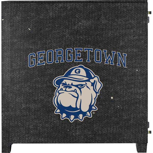 Georgetown University Hoyas Bulldog Corsair 4000D Tempered Glass Mid-Tower ATX Case Skin