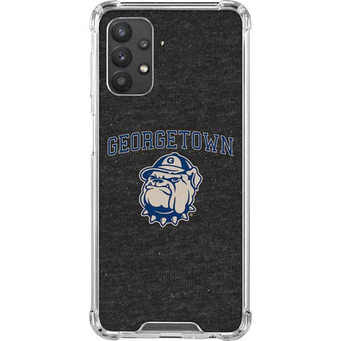 Georgetown University Hoyas Bulldog Galaxy A32 5G Clear Case