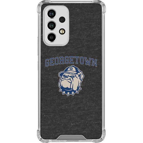 Georgetown University Hoyas Bulldog Galaxy A33 5G Clear Case