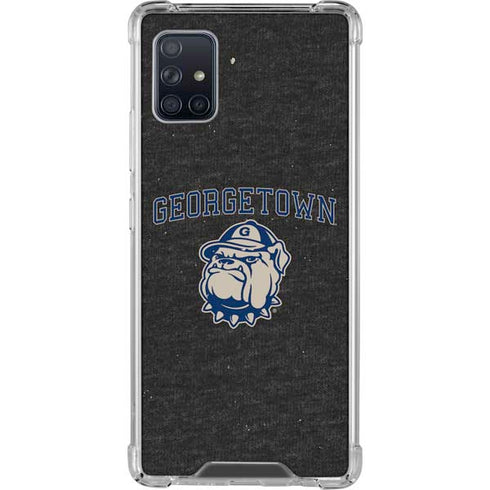 Georgetown University Hoyas Bulldog Galaxy A51 5G Clear Case