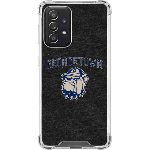 Georgetown University Hoyas Bulldog Galaxy A52 5G Clear Case