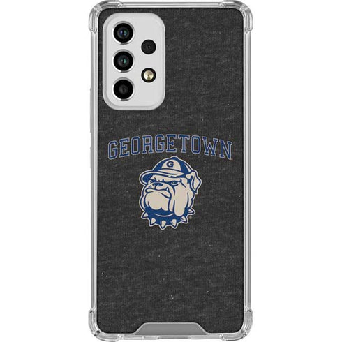 Georgetown University Hoyas Bulldog Galaxy A53 5G Clear Case
