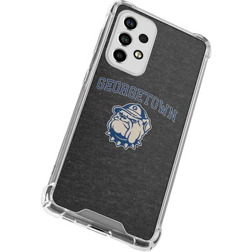 Georgetown University Hoyas Bulldog Galaxy A53 5G Clear Case