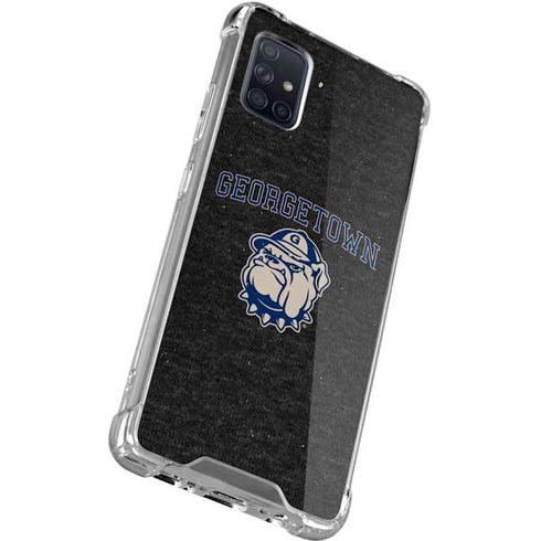 Georgetown University Hoyas Bulldog Galaxy A71 5G Clear Case