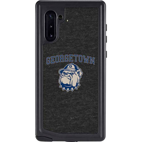 Georgetown University Hoyas Bulldog Galaxy Note 10 Waterproof Case