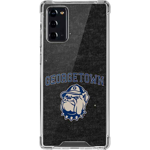 Georgetown University Hoyas Bulldog Galaxy Note20 5G Clear Case