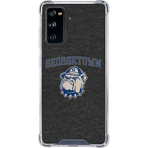 Georgetown University Hoyas Bulldog Galaxy S20 FE Clear Case