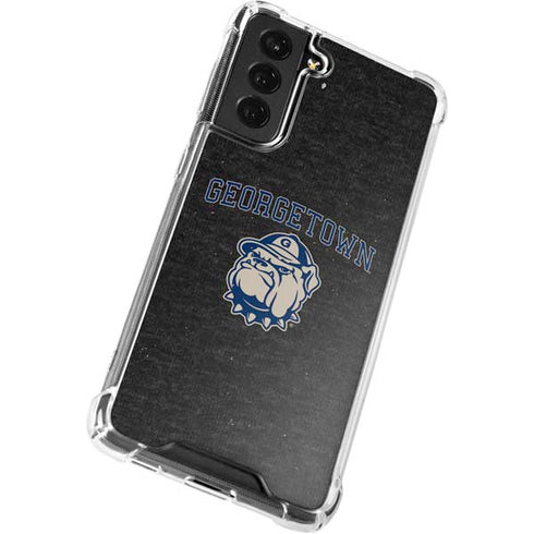 Georgetown University Hoyas Bulldog Galaxy S21 FE Clear Case