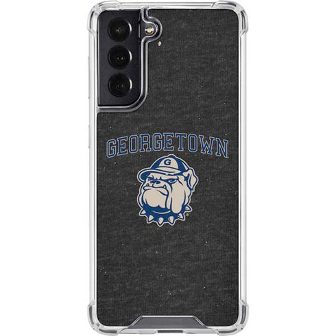 Georgetown University Hoyas Bulldog Galaxy S22 Clear Case