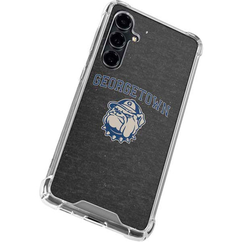 Georgetown University Hoyas Bulldog Galaxy S23 FE Clear Case