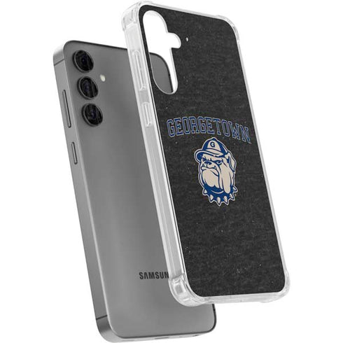 Georgetown University Hoyas Bulldog Galaxy S24 Plus Clear Case