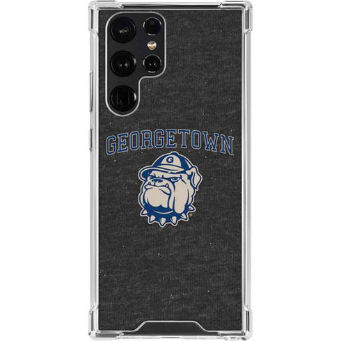 Georgetown University Hoyas Bulldog Galaxy S24 Ultra Clear Case