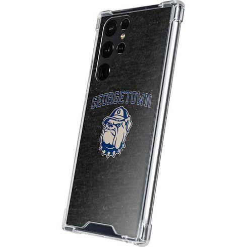 Georgetown University Hoyas Bulldog Galaxy S24 Ultra Clear Case