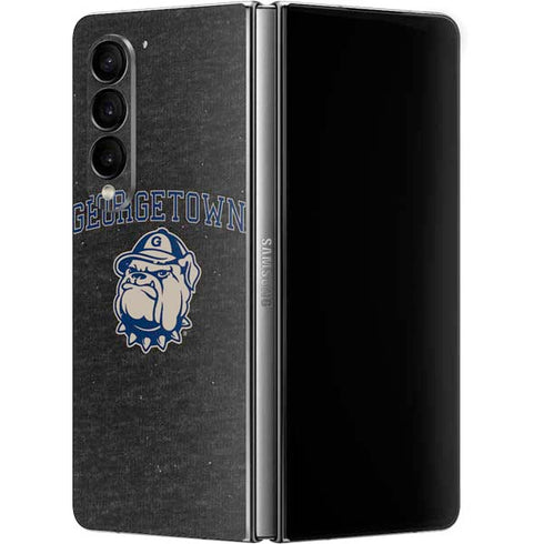 Georgetown University Hoyas Bulldog Galaxy Z Fold4 5G Skin