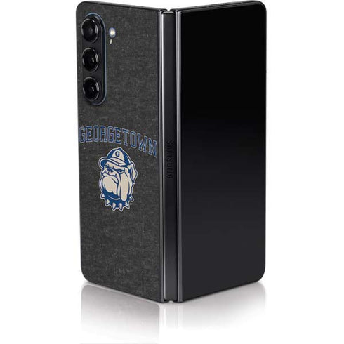 Georgetown University Hoyas Bulldog Galaxy Z Fold5 5G Skin