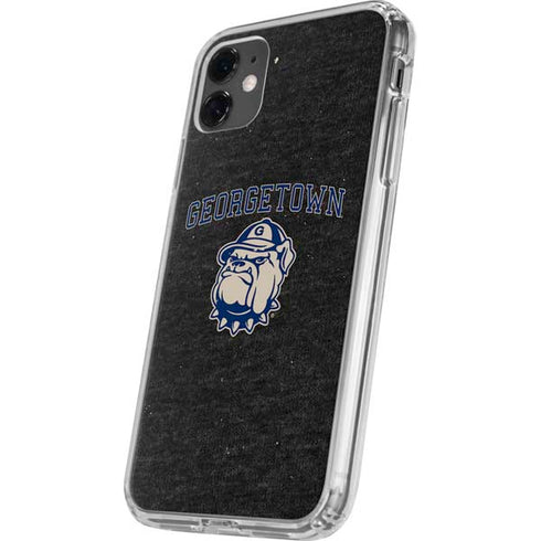 Georgetown University Hoyas Bulldog iPhone 11 Clear Case