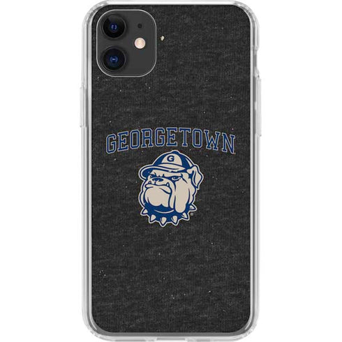 Georgetown University Hoyas Bulldog iPhone 11 Clear Case
