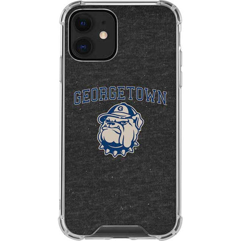 Georgetown University Hoyas Bulldog iPhone 12 Clear Case